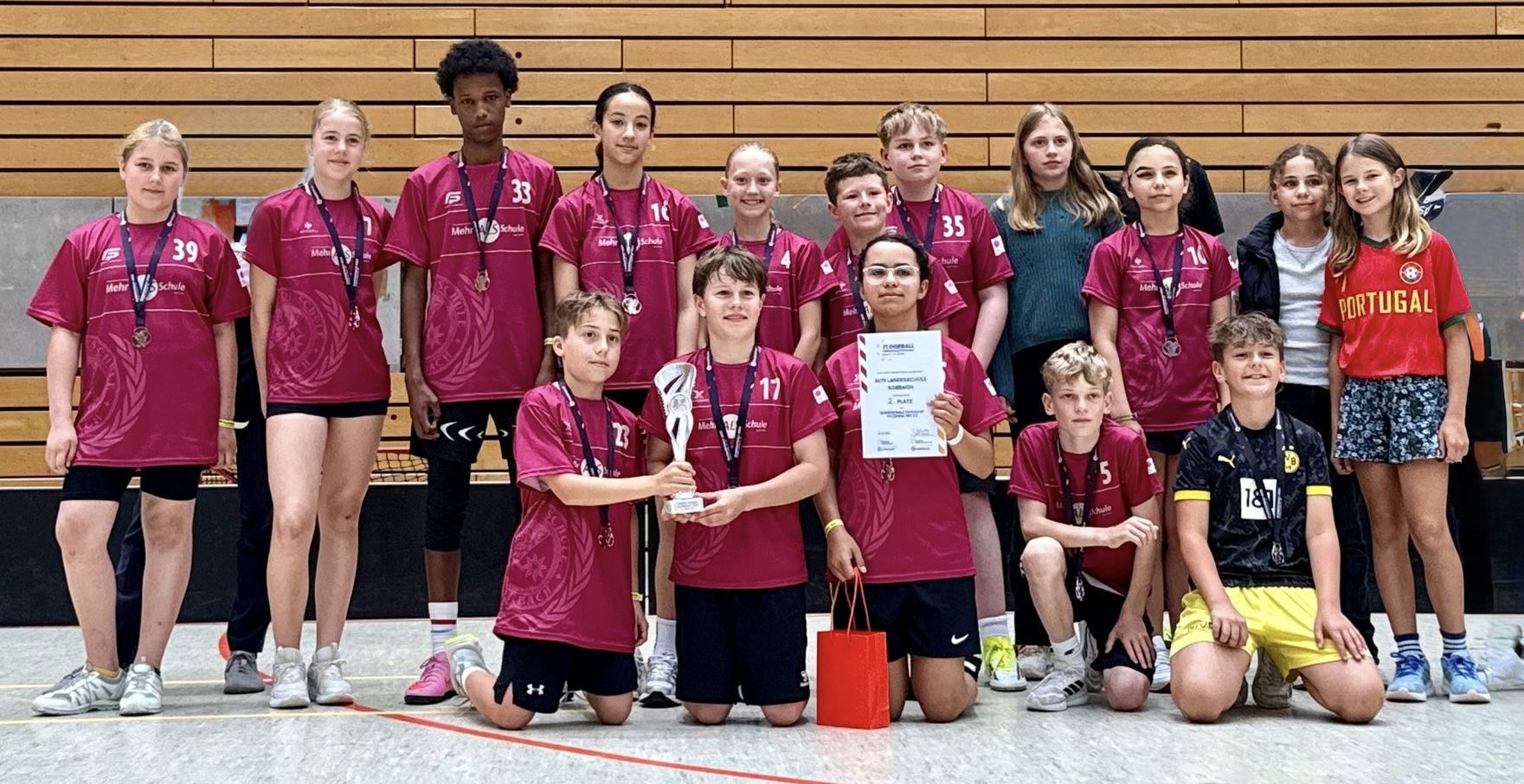 Die U14 Mannschaft der Alten Landesschule Korbach